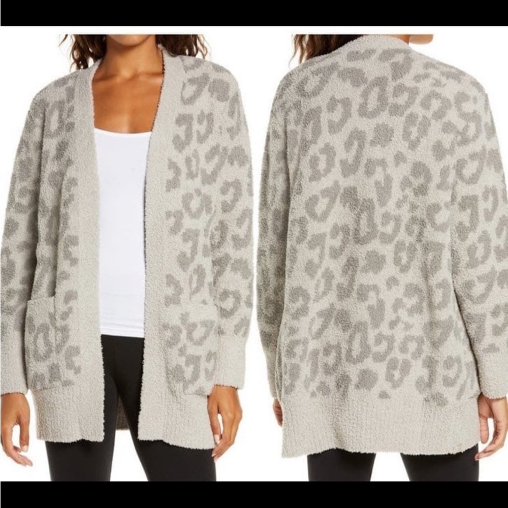 Barefoot Dreams Leopard Cardigan SZ XS